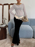 Jodie Maxi Skirt Black