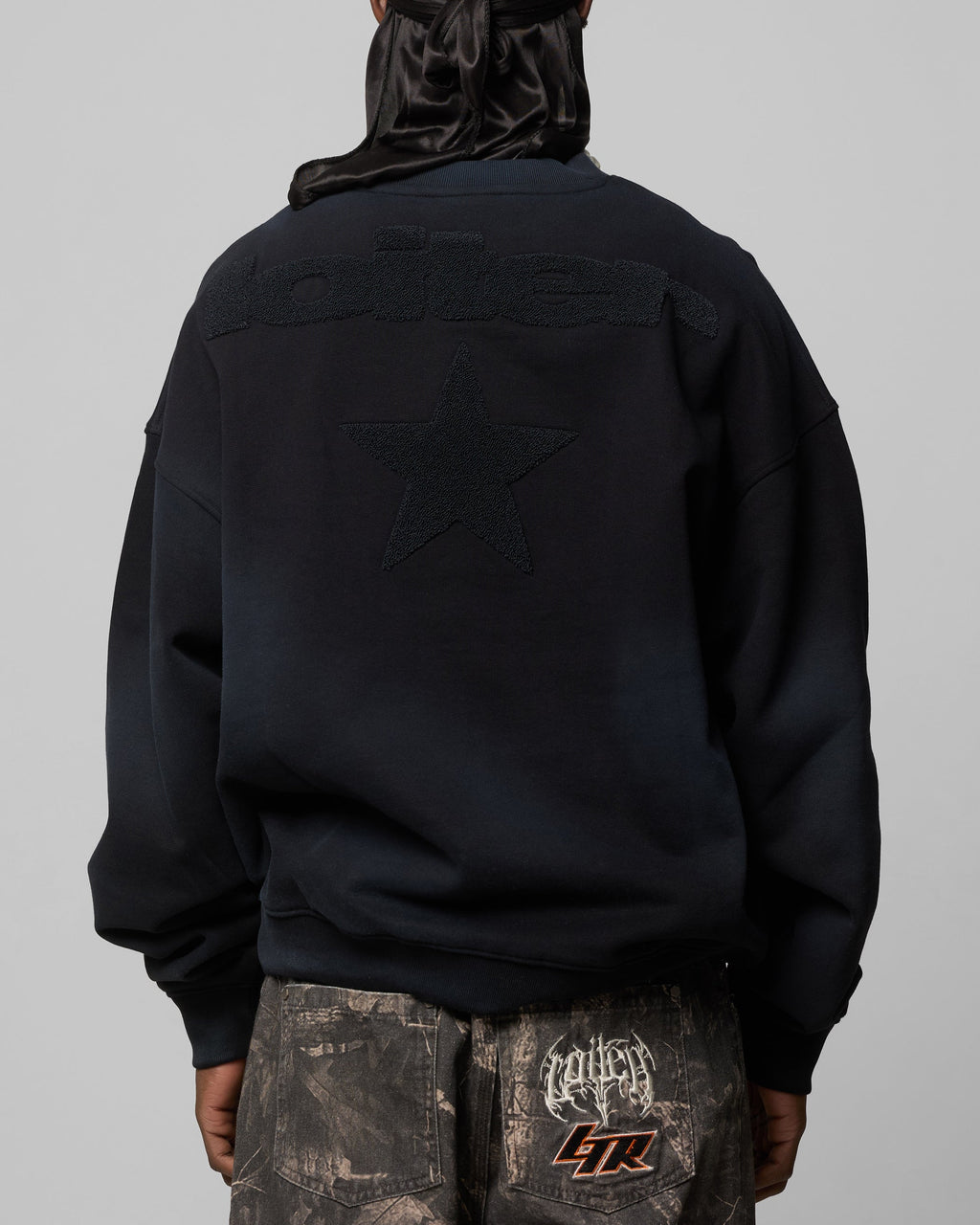 Loiter Premium Essentials Crewneck Washed Black