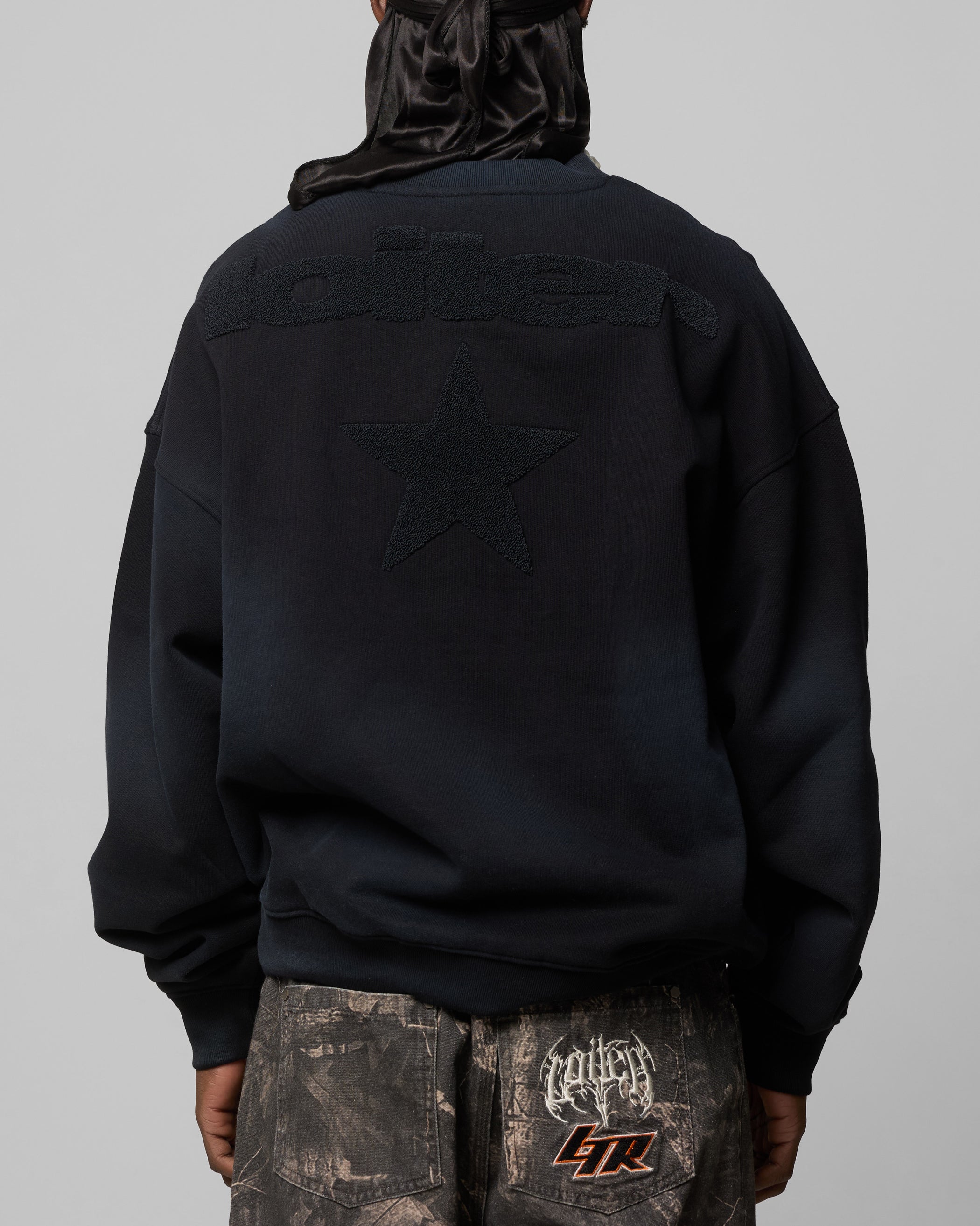 Loiter Premium Essentials Crewneck Washed Black