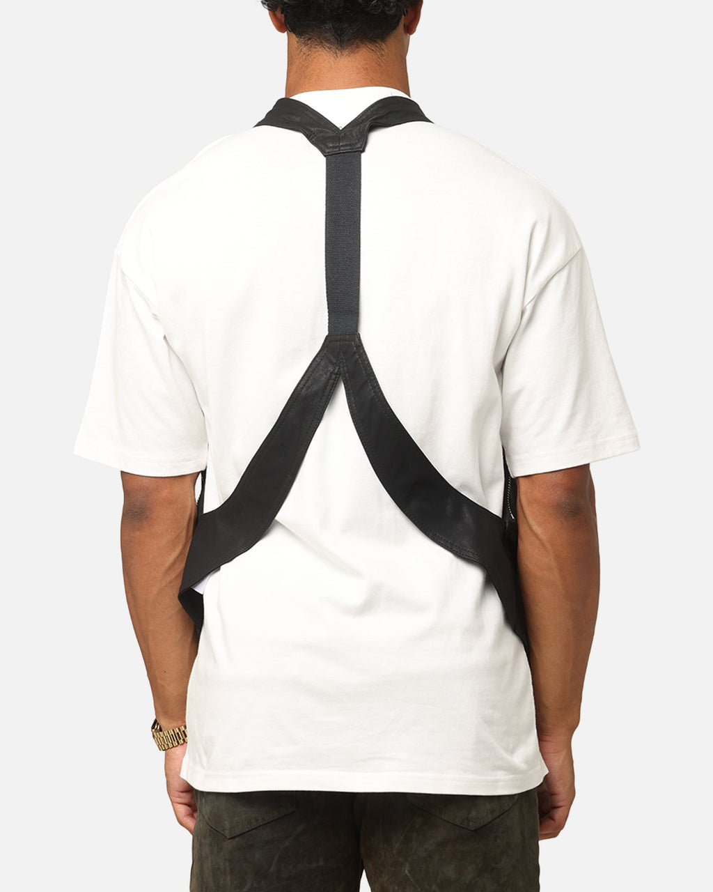MNML Leather Holster Vest Black