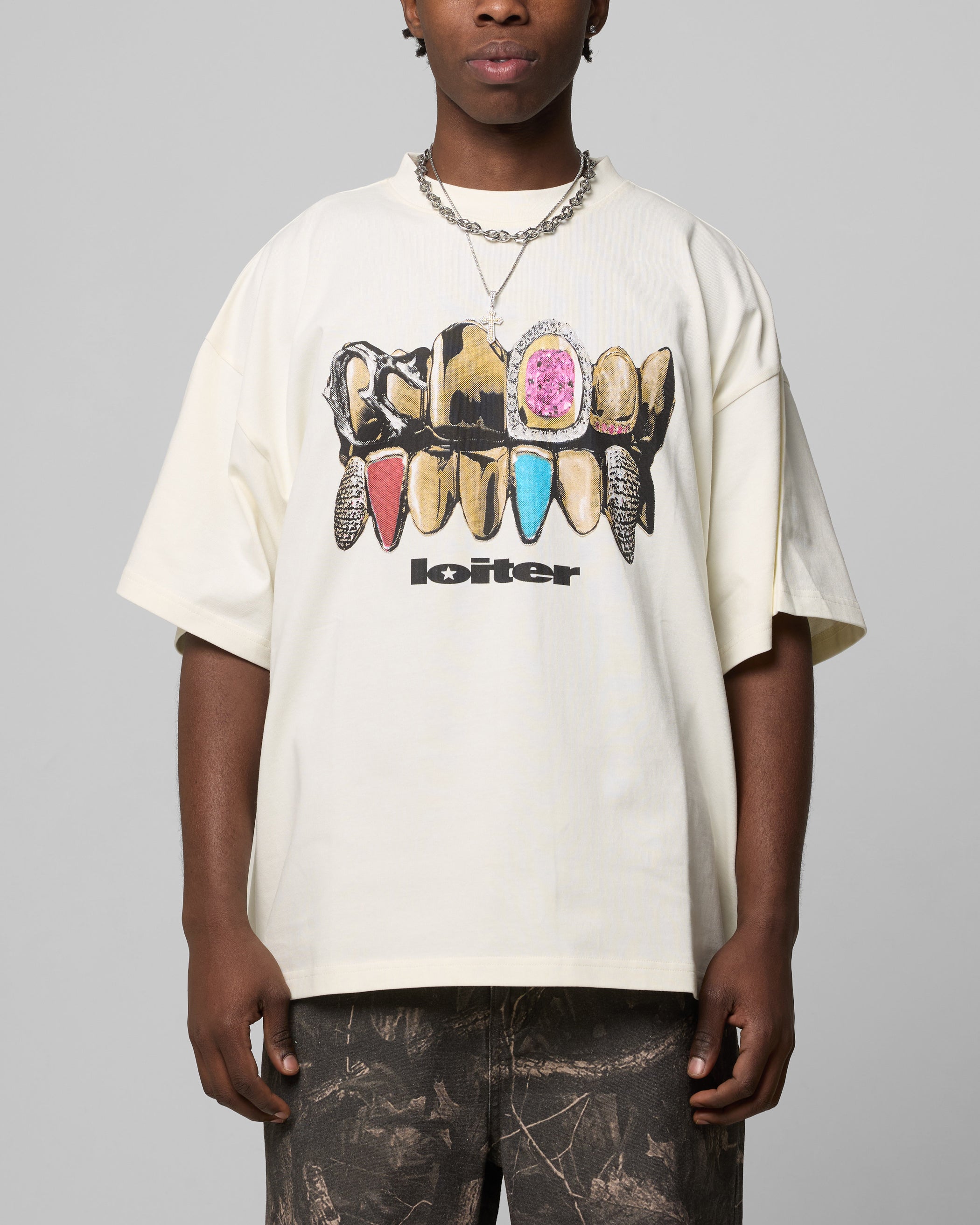 Loiter Grill Set T-Shirt Off White