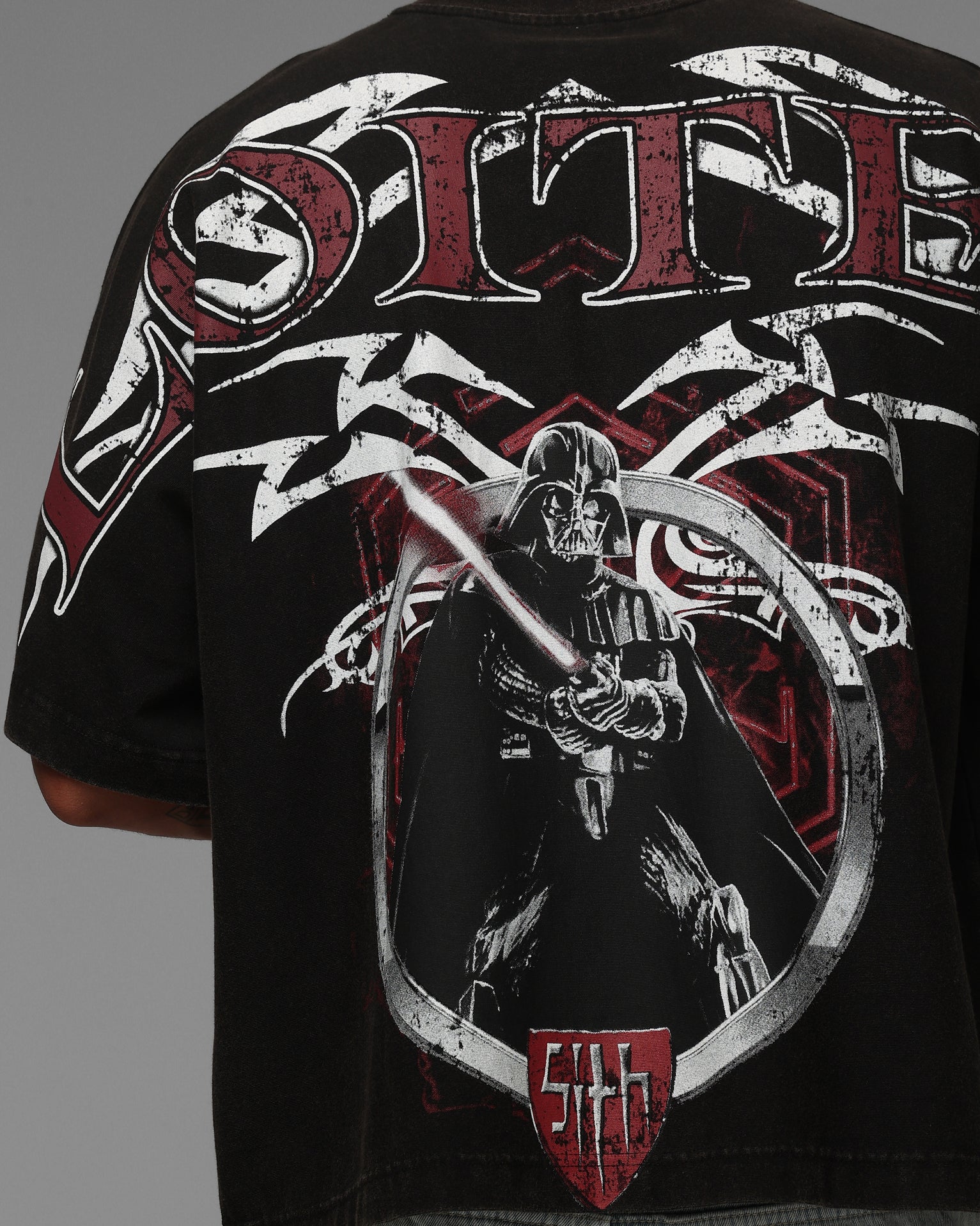 Loiter Star Wars Vader Boxy T-Shirt Washed Black