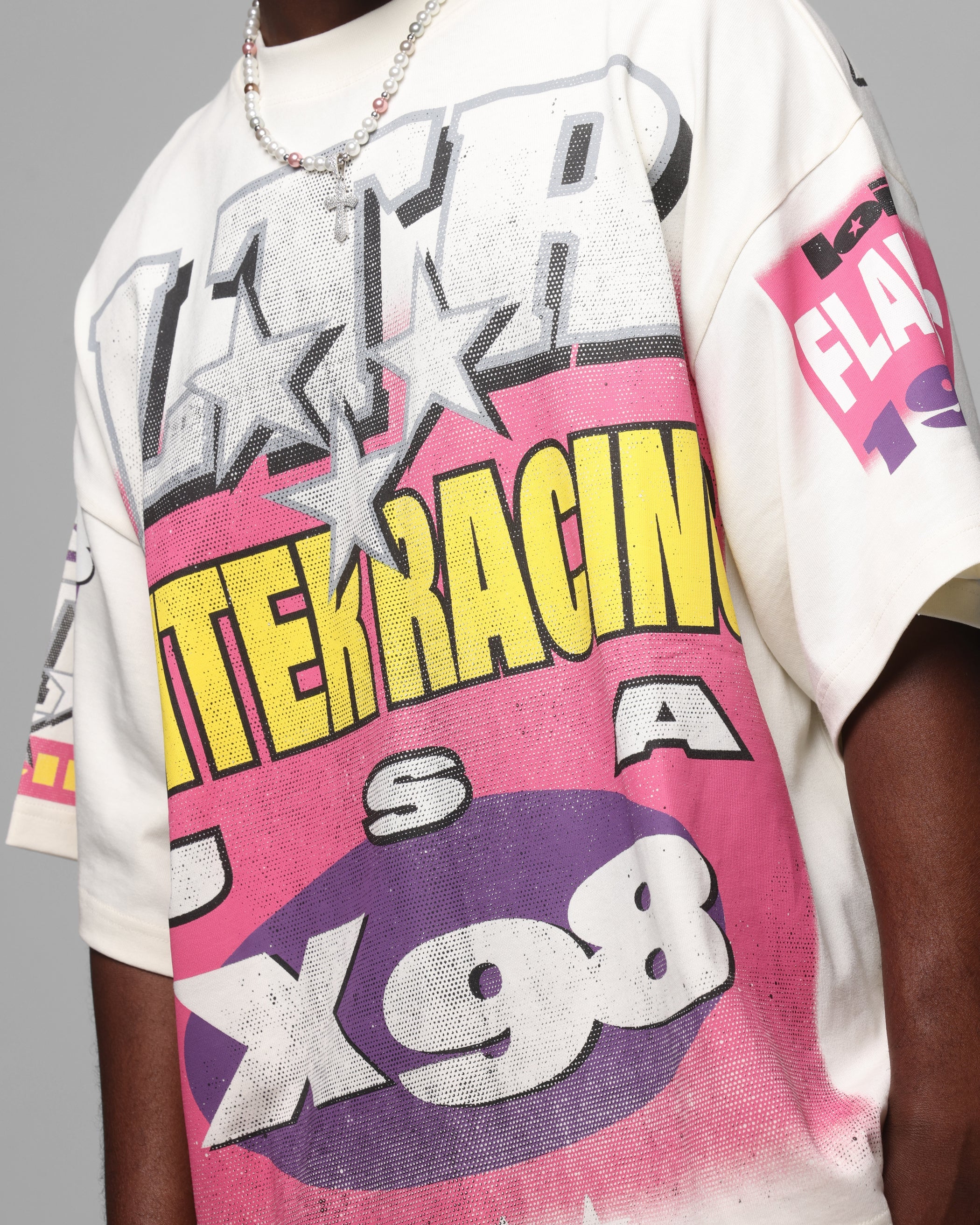 Loiter Racer Box T-Shirt Off White