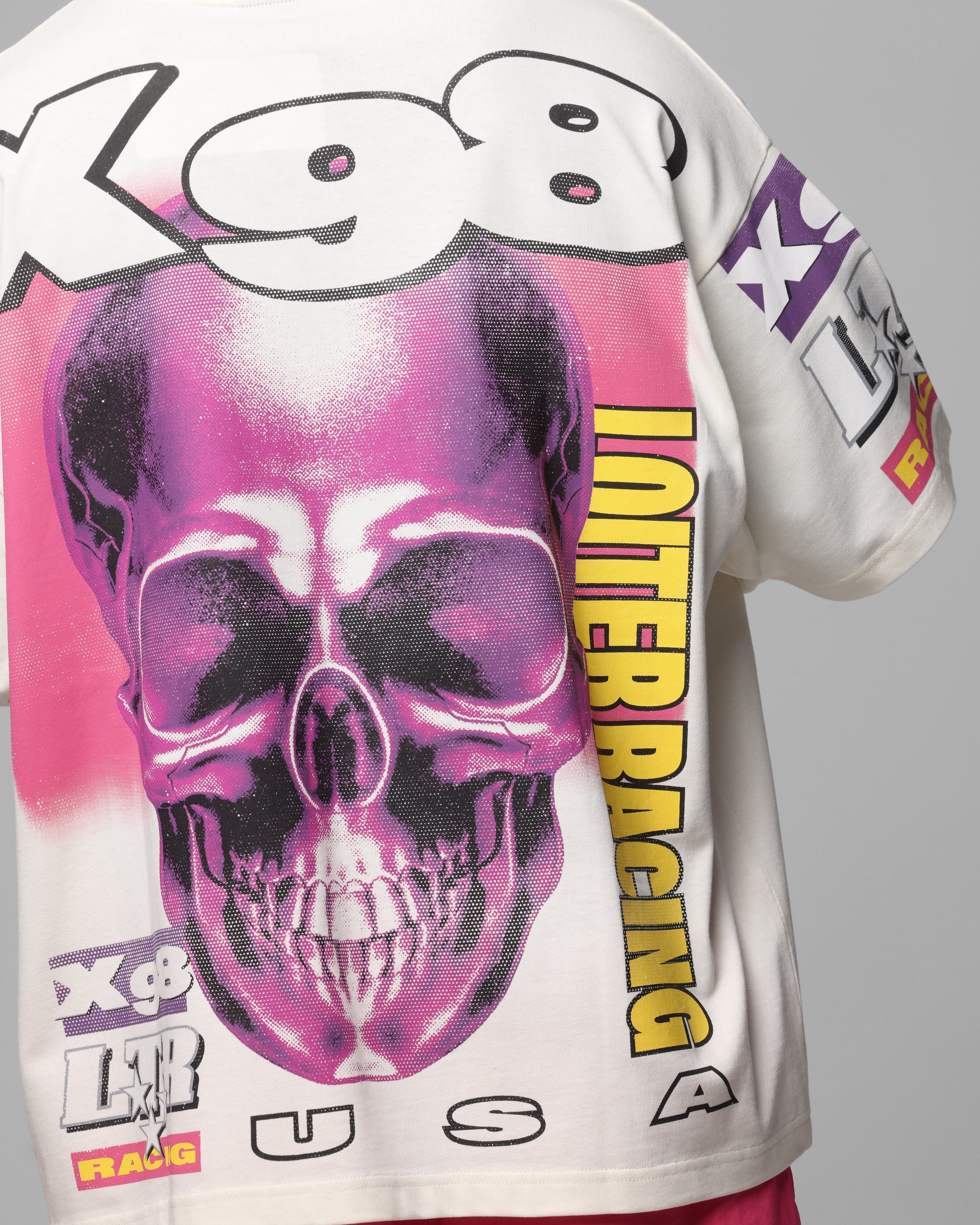 Loiter Racer Box T-Shirt Off White