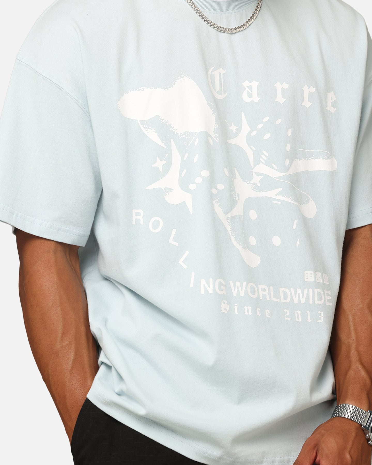 Carre Dice Club T-Shirt Light Blue