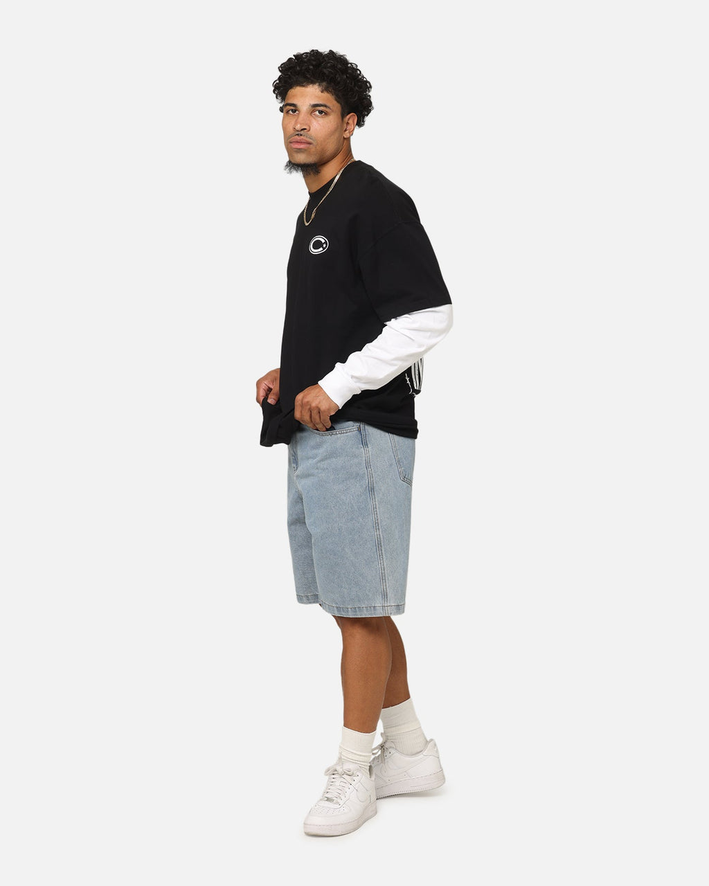 Carre C-Star Long Sleeve T-Shirt Black/White