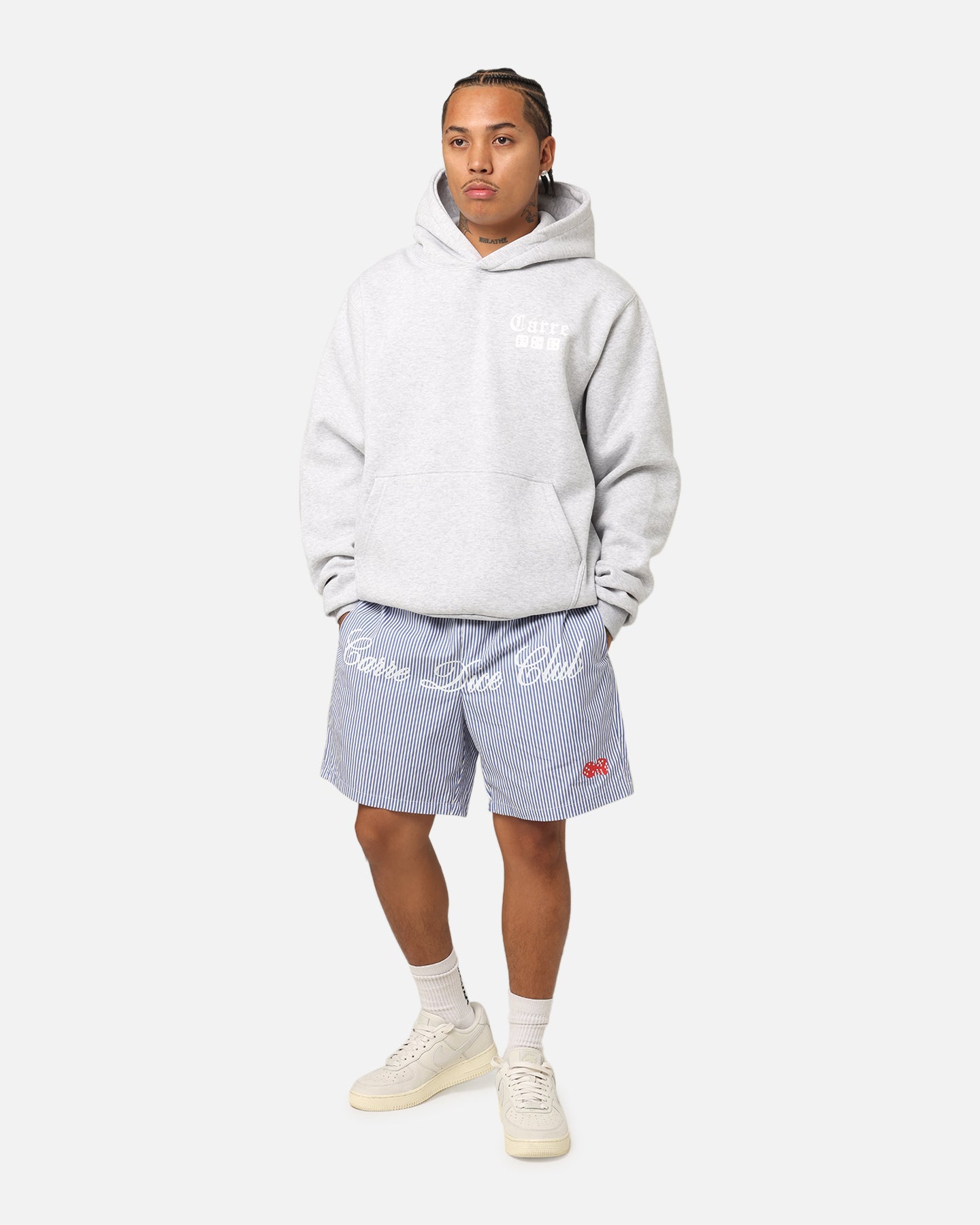 Carre Dice Club Hoodie Grey Marle