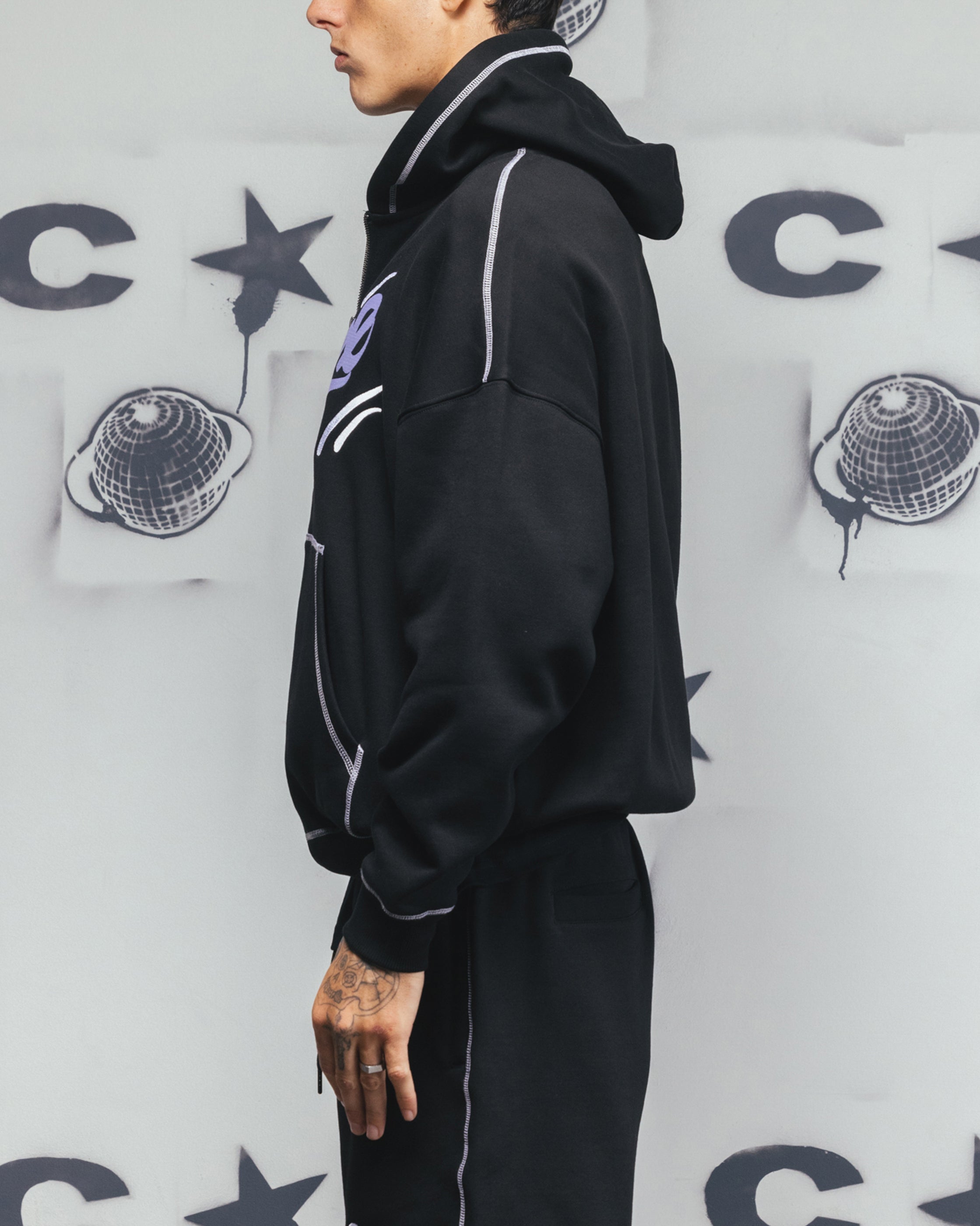 Carre Corrupt Hoodie Black