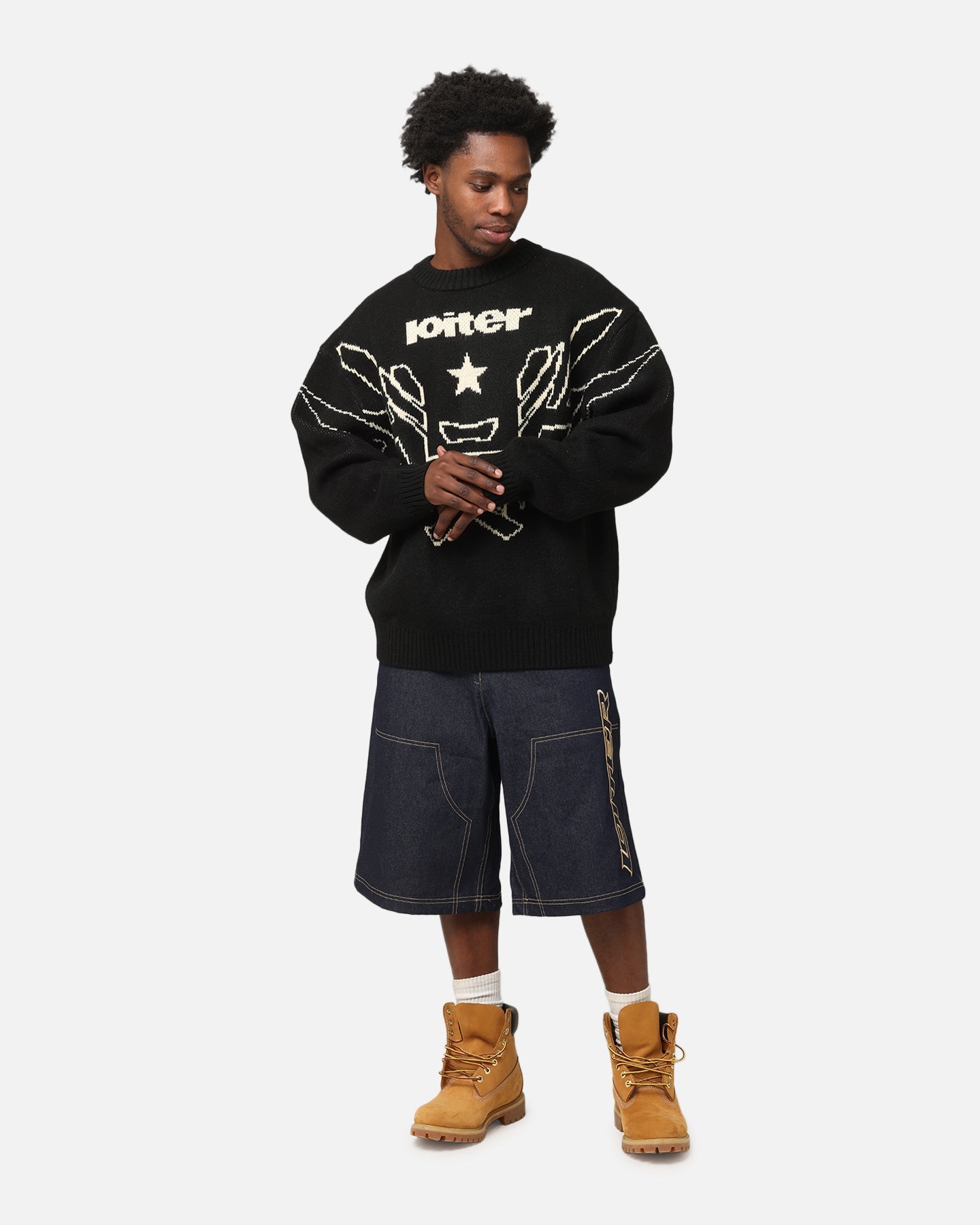 Loiter Substance Knit Sweater Black