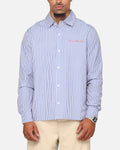 Carre Dice Club Long Sleeve Button Up Shirt Pinstripe