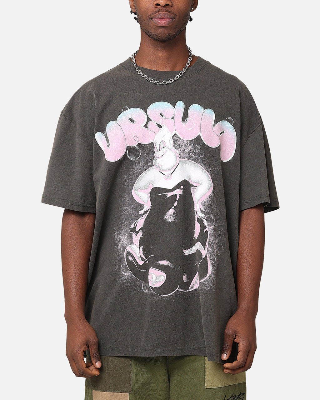 73Studio Disney The Little Mermaid Ursula Heavyweight T-Shirt Black Wash