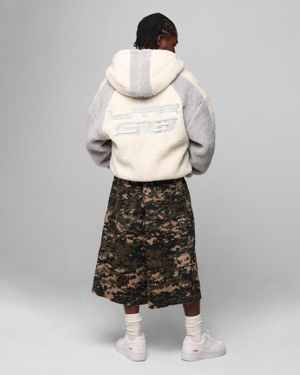 Loiter Speedway Fleece Jacket Stone
