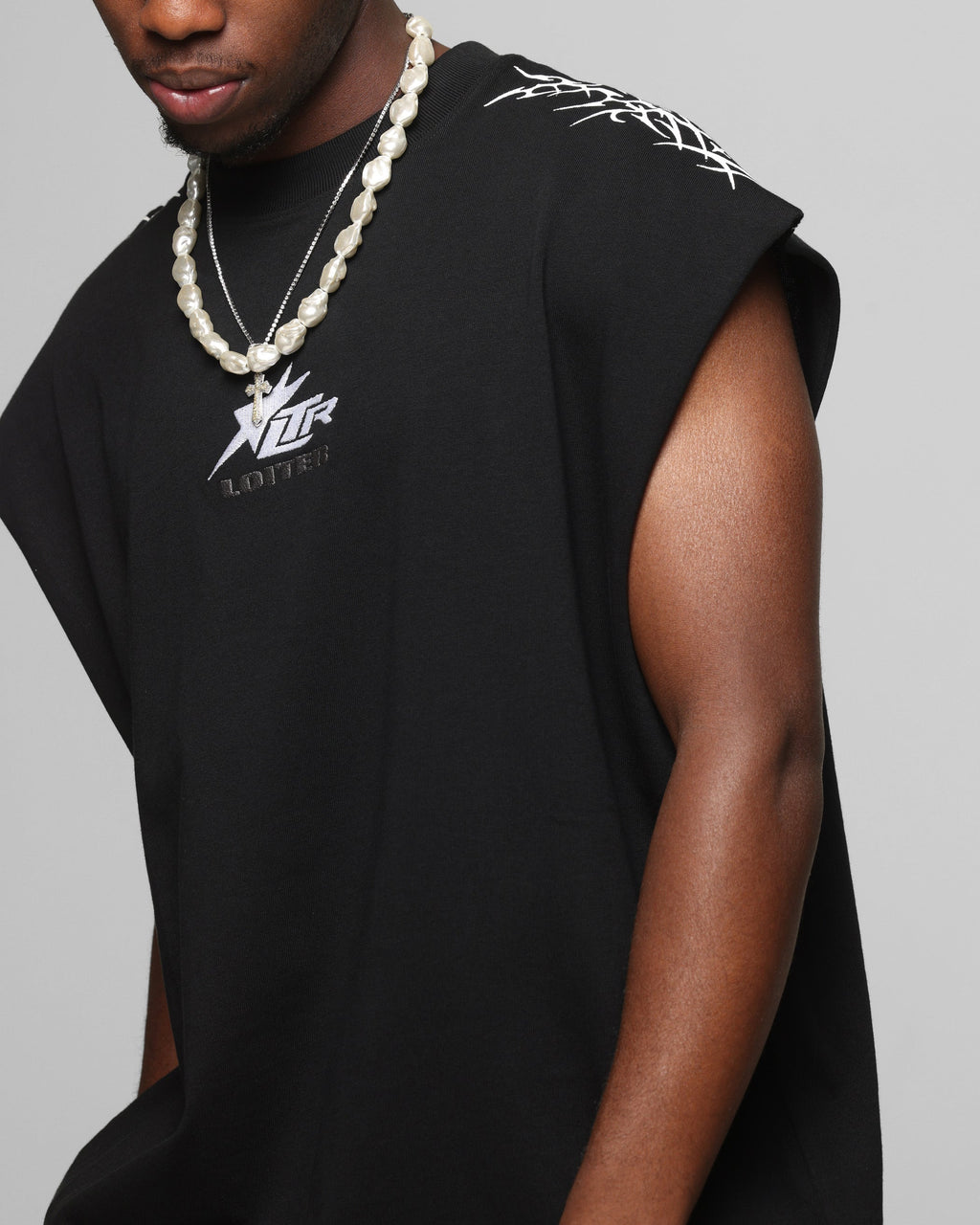Loiter Cyber Muscle T-Shirt Black