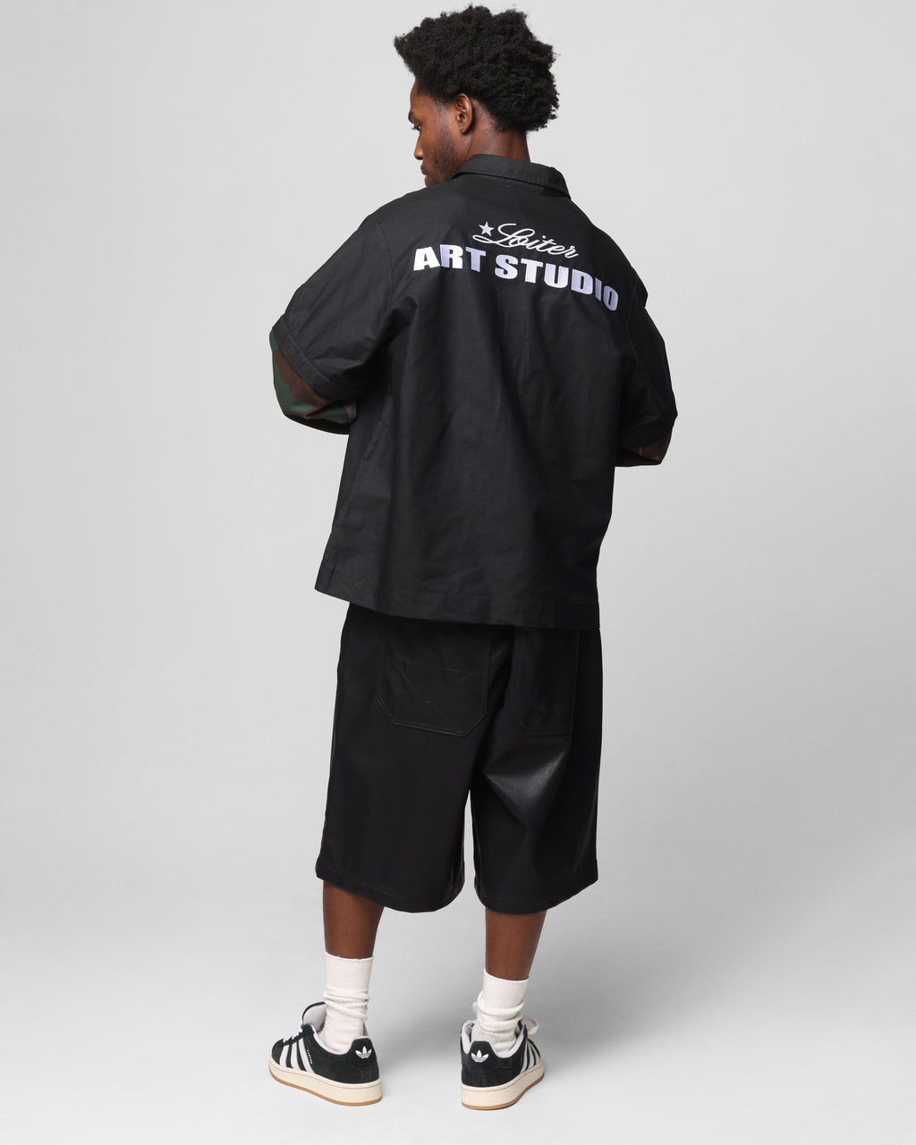 Loiter Art Studio Work Shirt Black/Camo