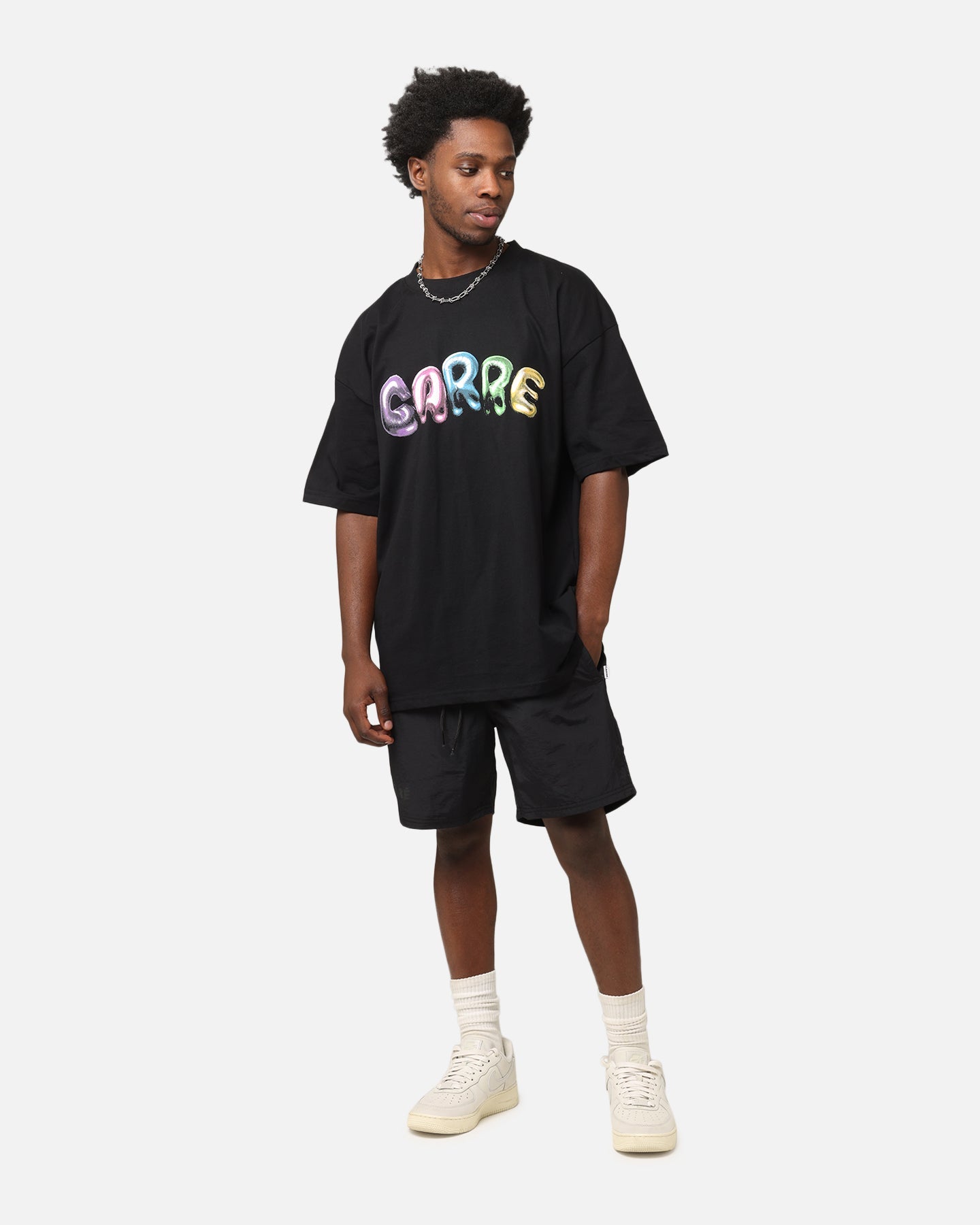 Carre Balloon T-Shirt Black