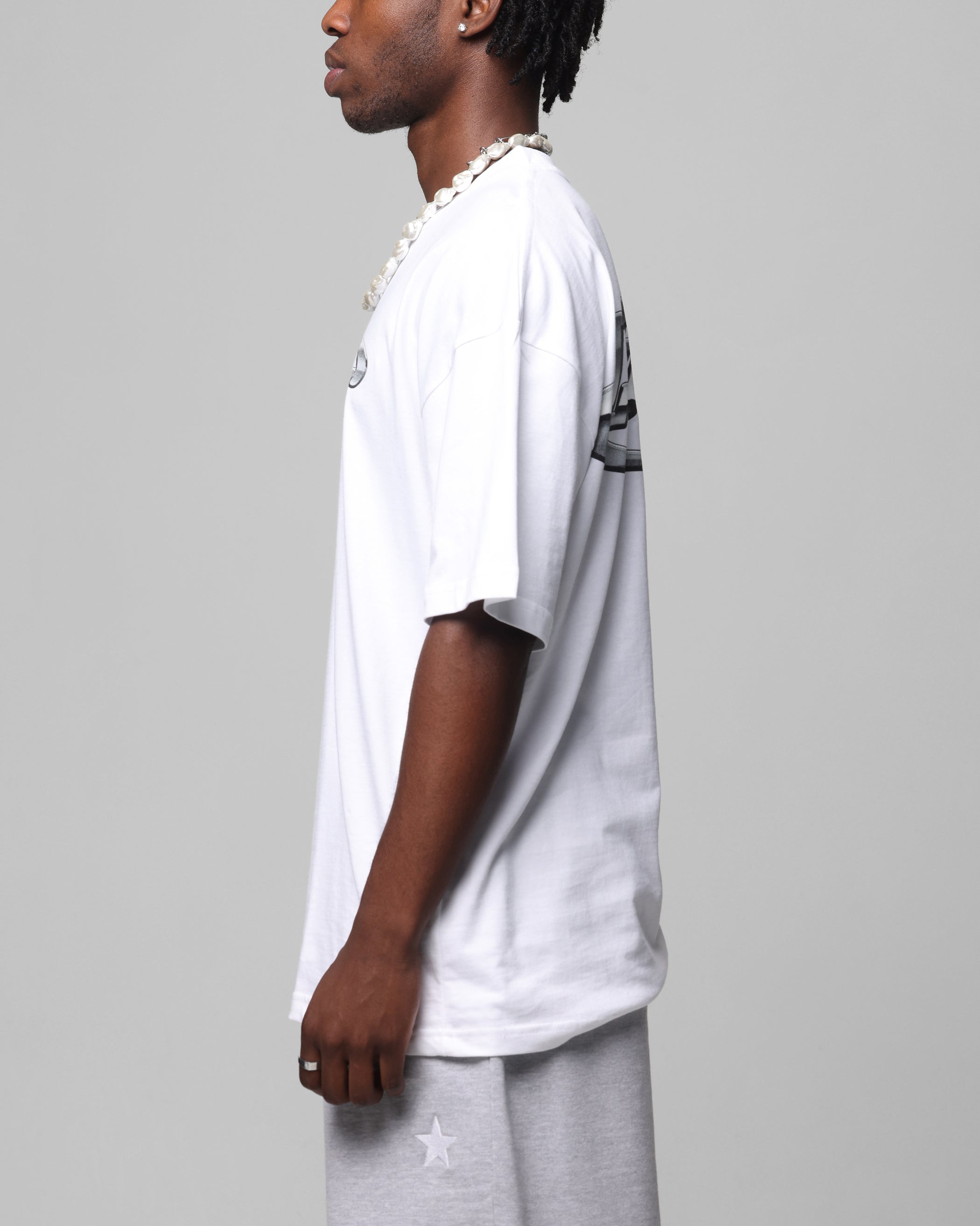 Loiter Chrome Logo T-Shirt White