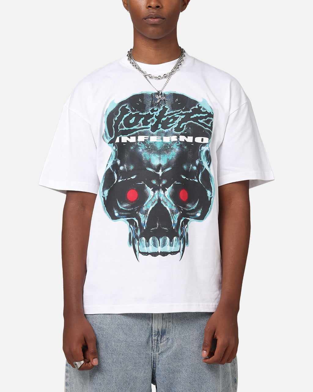 Loiter Inferno Drop T-Shirt White
