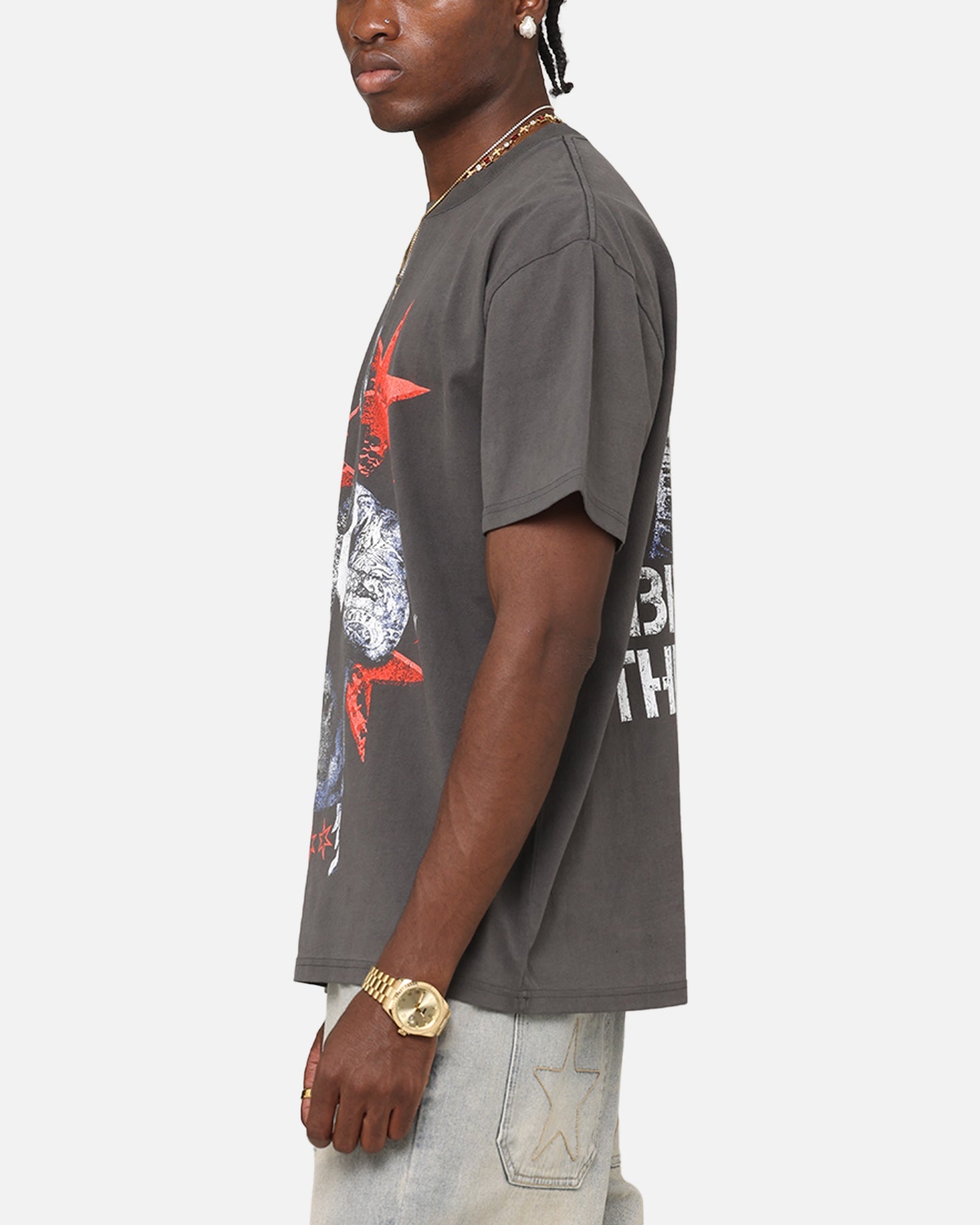 Culture Kings X WWE CM Punk Heavyweight T-Shirt Black Wash