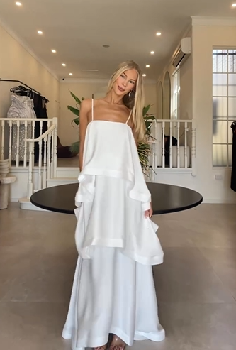 Sexy Sling off-Neck Cake Dress