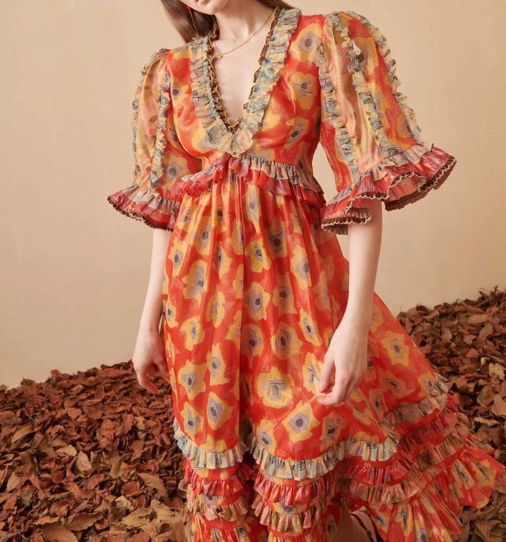 Celia B - Aura Ruffled Dress
