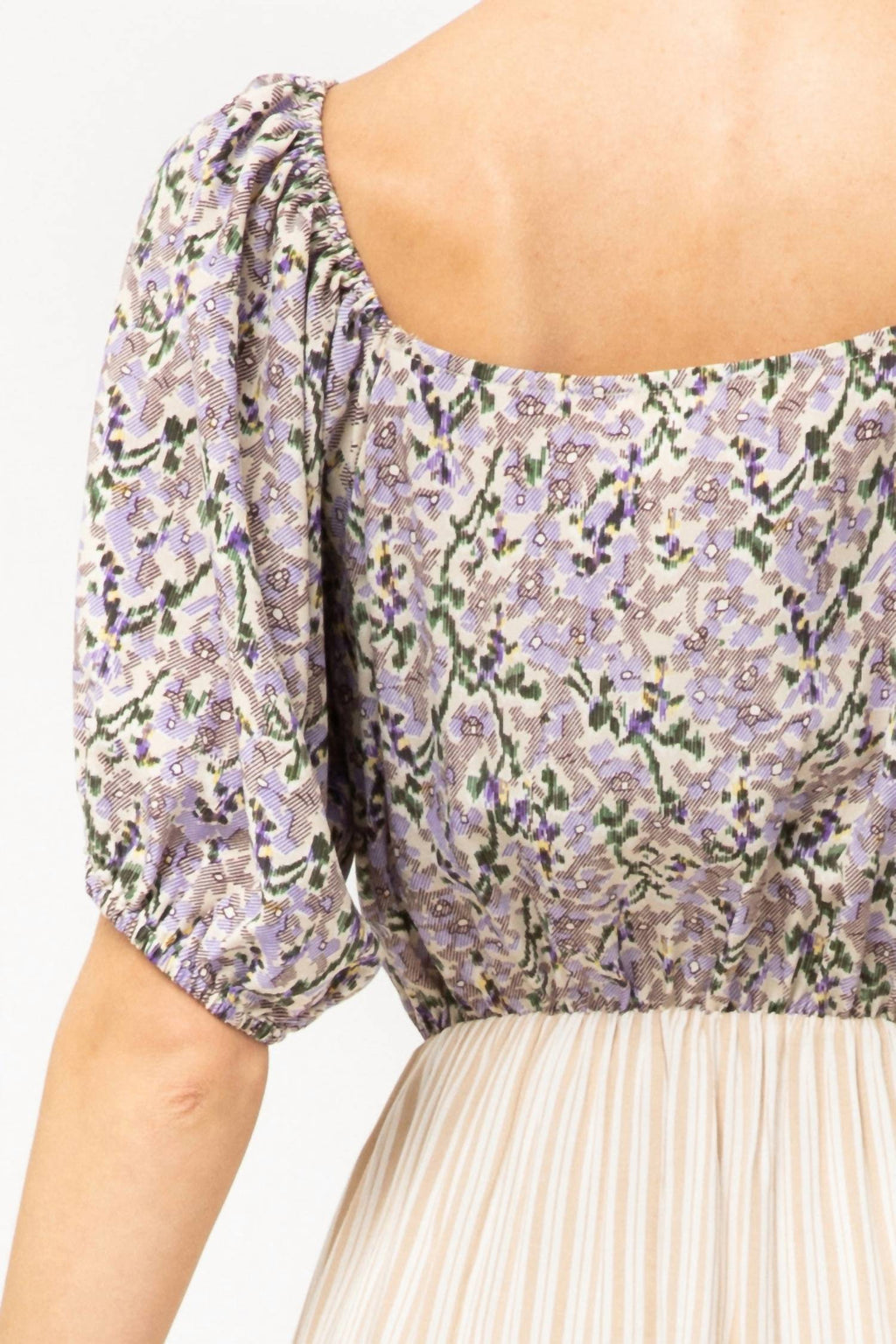 Entro - Multi-Print Surplice Dress