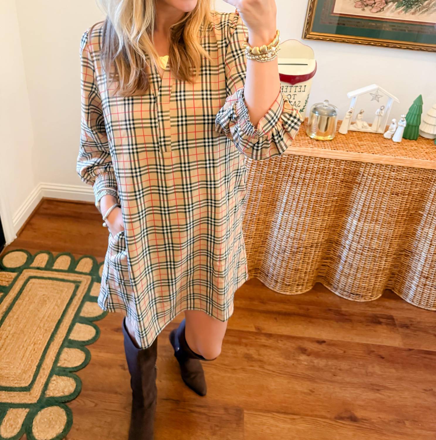 Jodifl - Classic Check Shift Dress