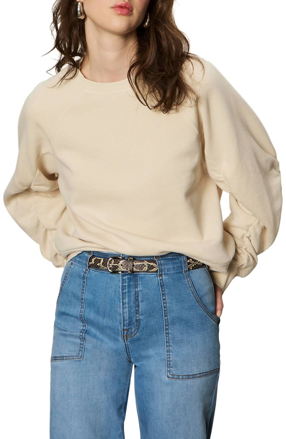 Sanctuary - Shirred Sleeve Sweatshirt