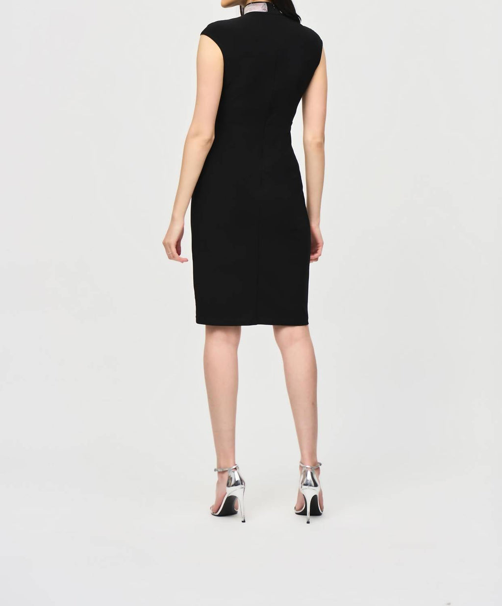 Joseph Ribkoff - Keyhole High-neck Mini Dress