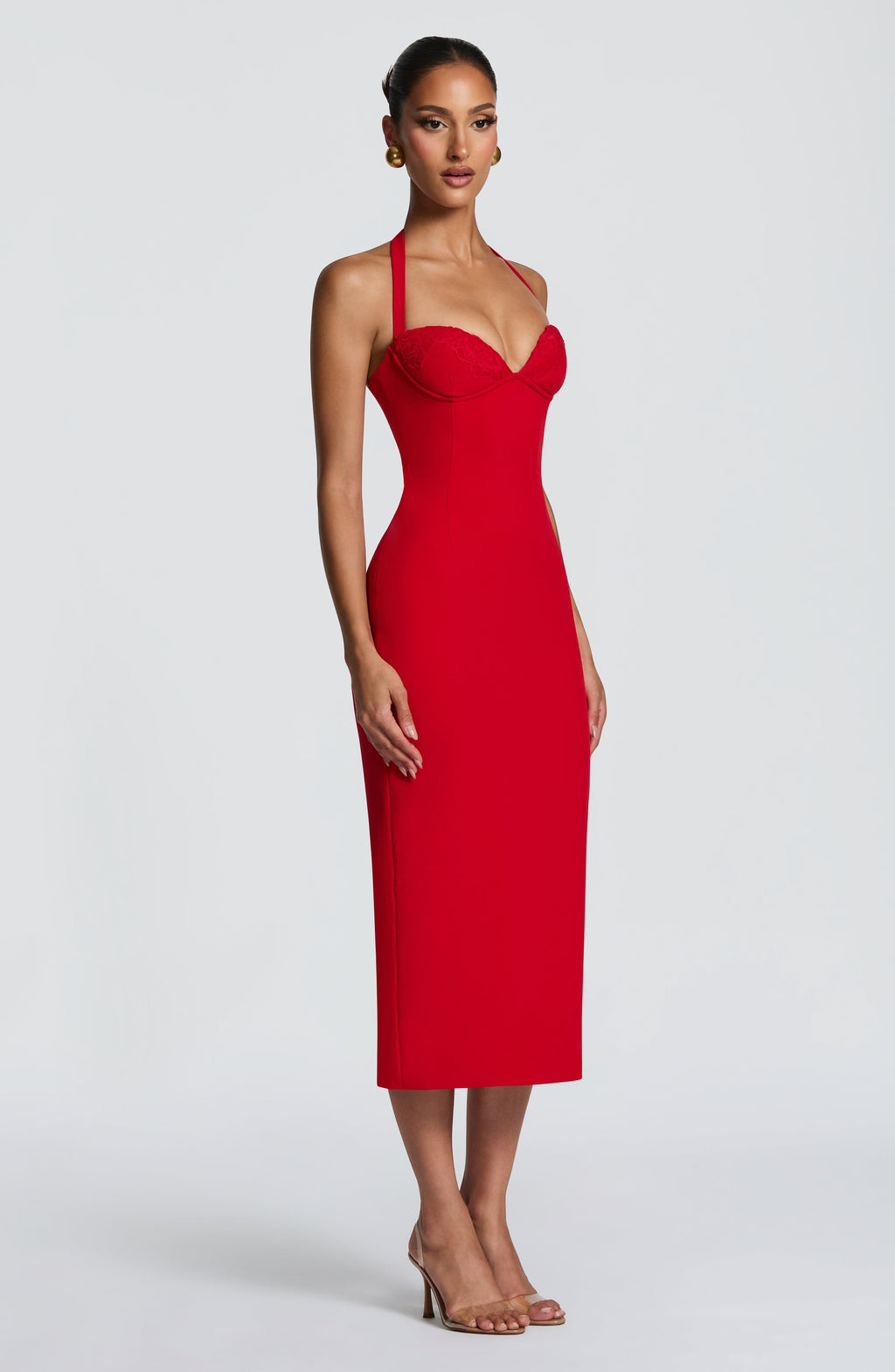Sexy Halter Low-Cut Slim Fit Backless Dress
