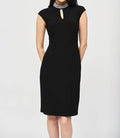 Joseph Ribkoff - Keyhole High-neck Mini Dress