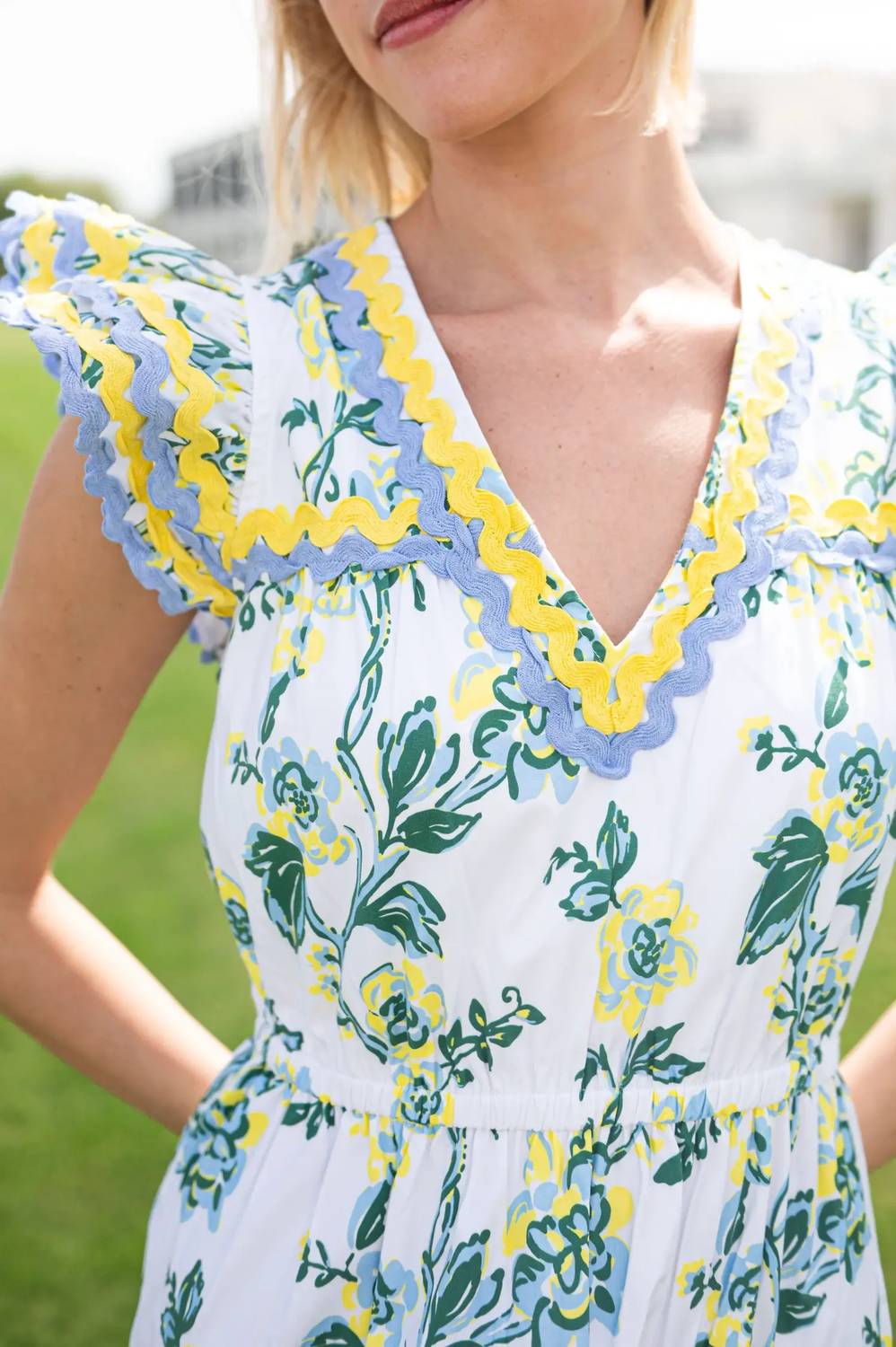 Sail To Sable - Spring Floral Midi Dress
