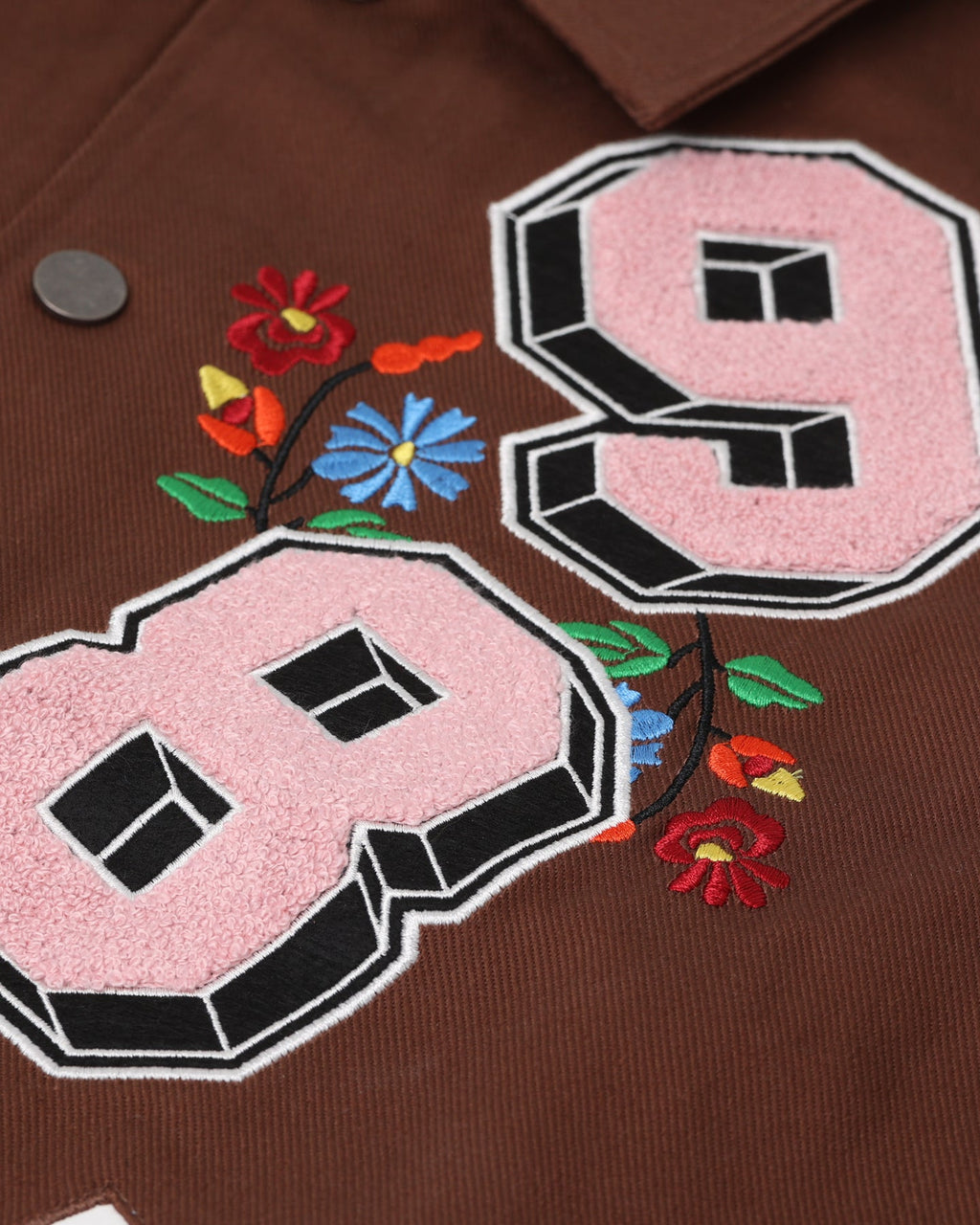 Loiter Flaws Varsity Jacket Brown/Off White