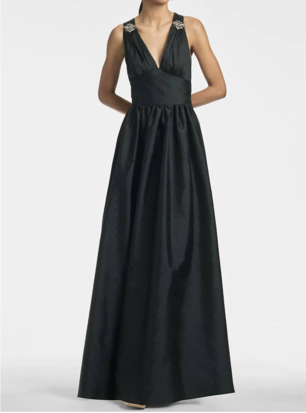 Sachin & Babi - Kenzia Moir¨¦ Taffeta Gown