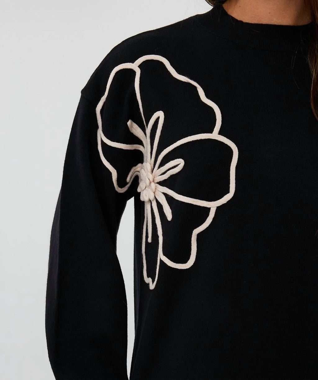 Esqualo - Tape flower dress
