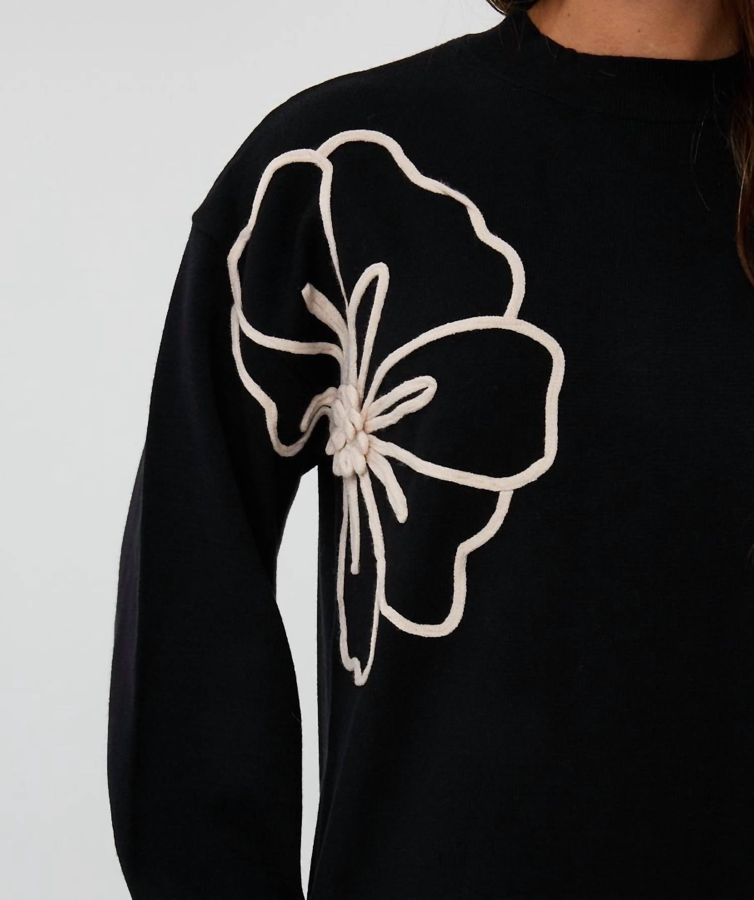 Esqualo - Tape flower dress