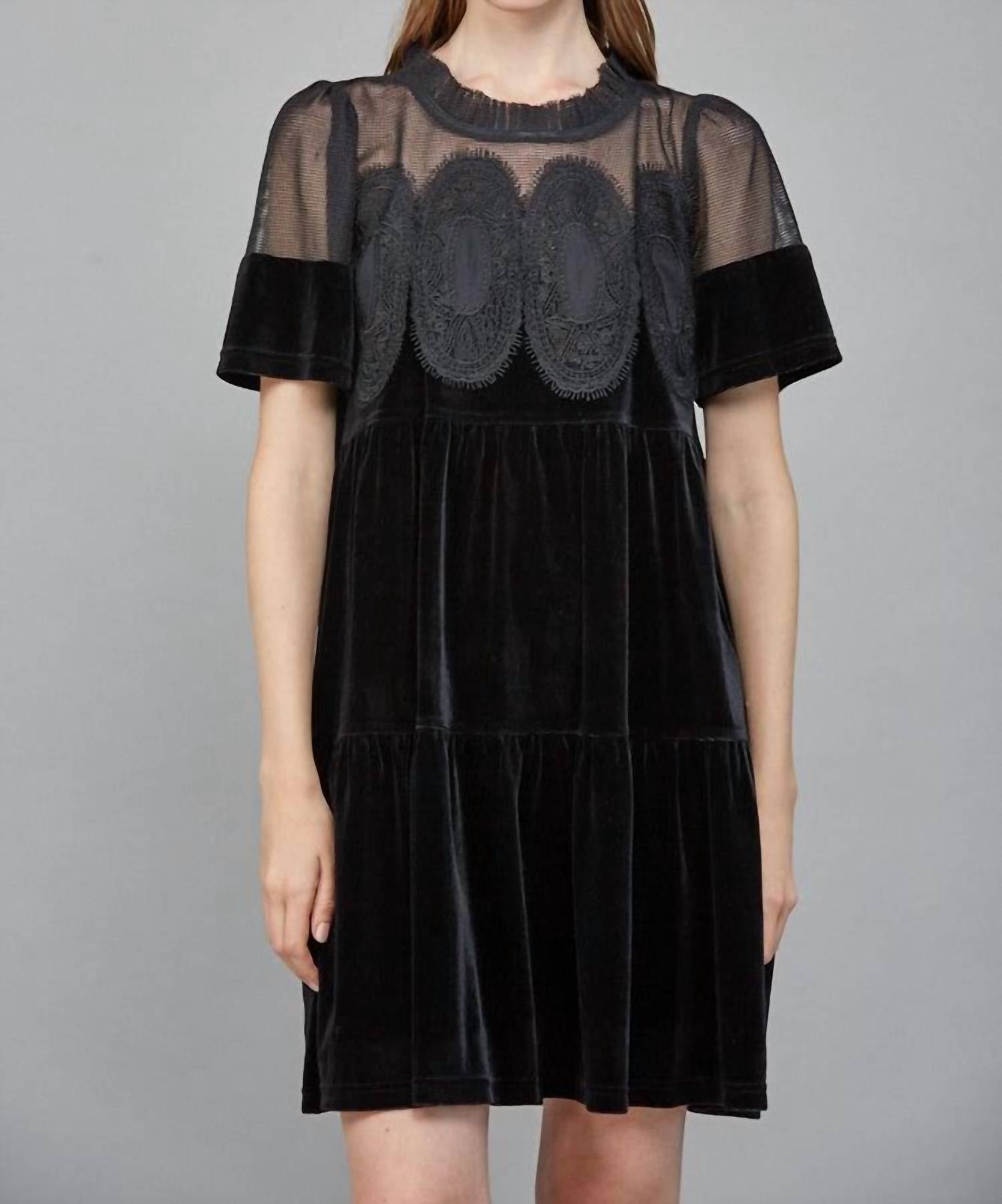 Fate - Velvet Mini Dress