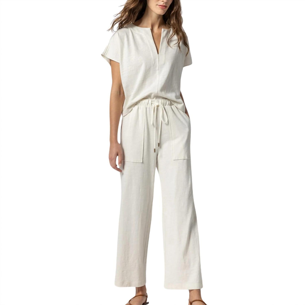 Lilla P - Women's Cropped Pull On Pant