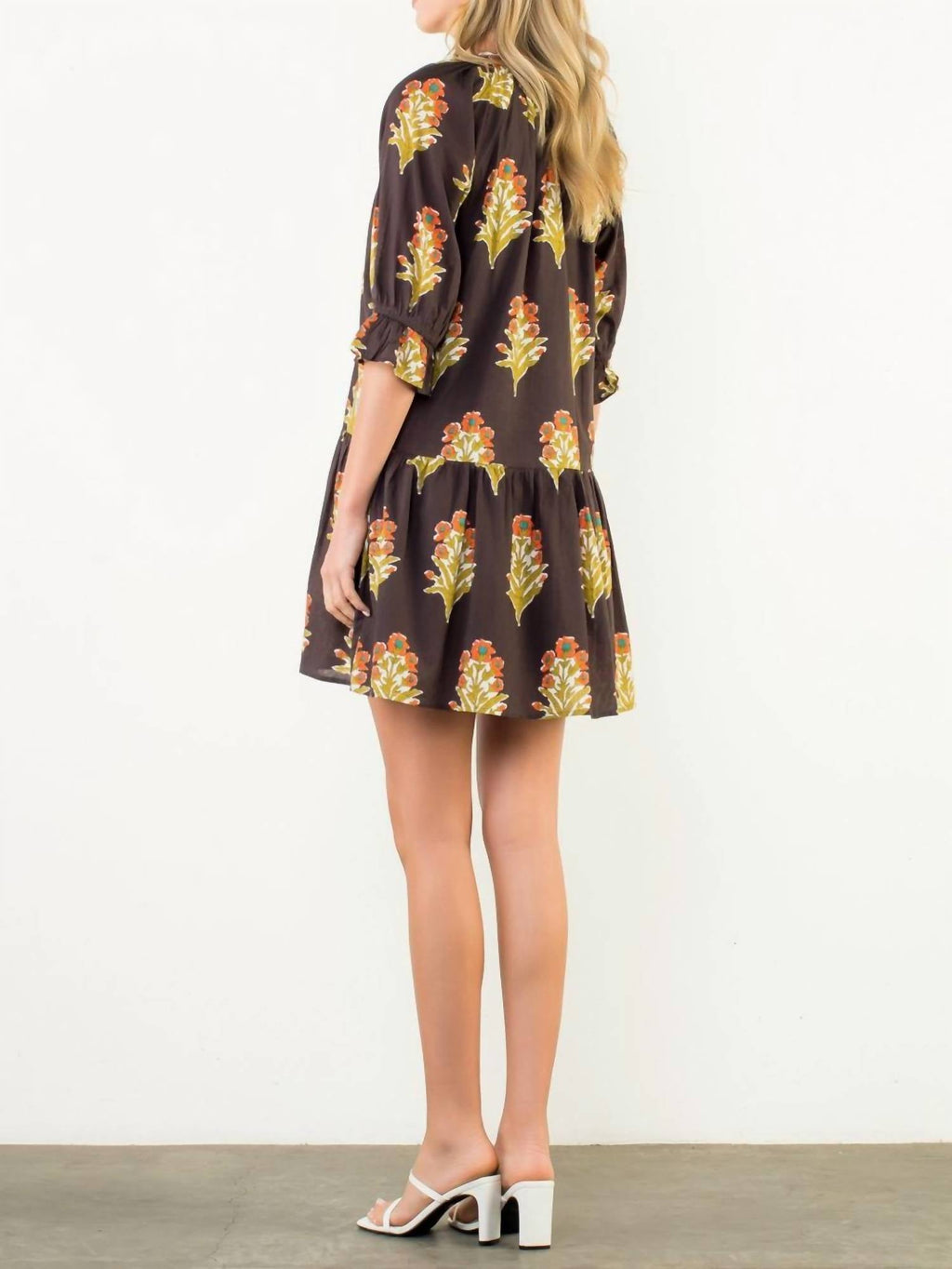 Thml - Floral Detailed V-neck Dress