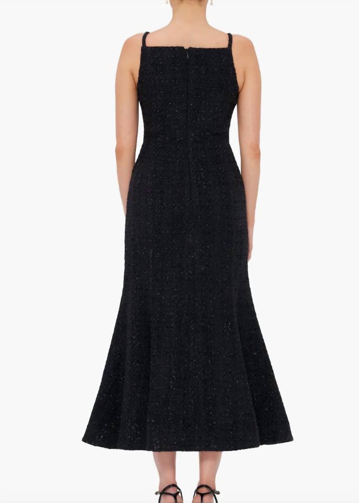 Leo Lin - Regina Tweed Midi Dress