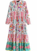 Sundayup - Women's Free Form Button-up Shirt Dress