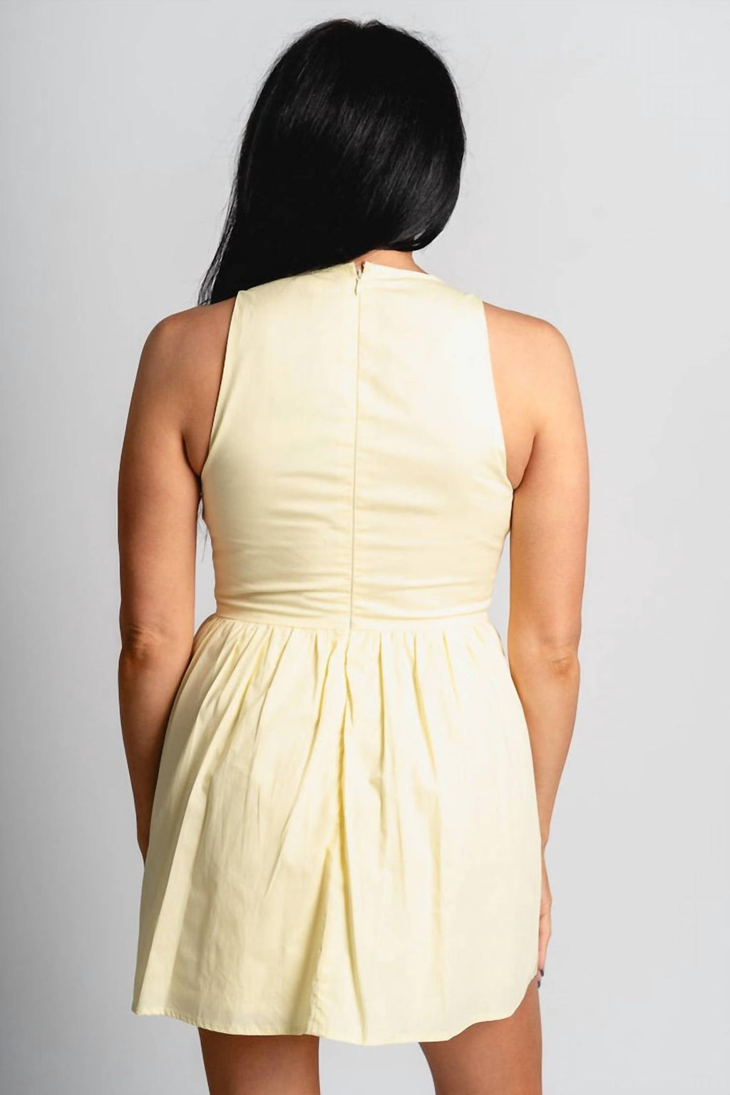 Lelis - Open Front Sleeveless Mini Dress