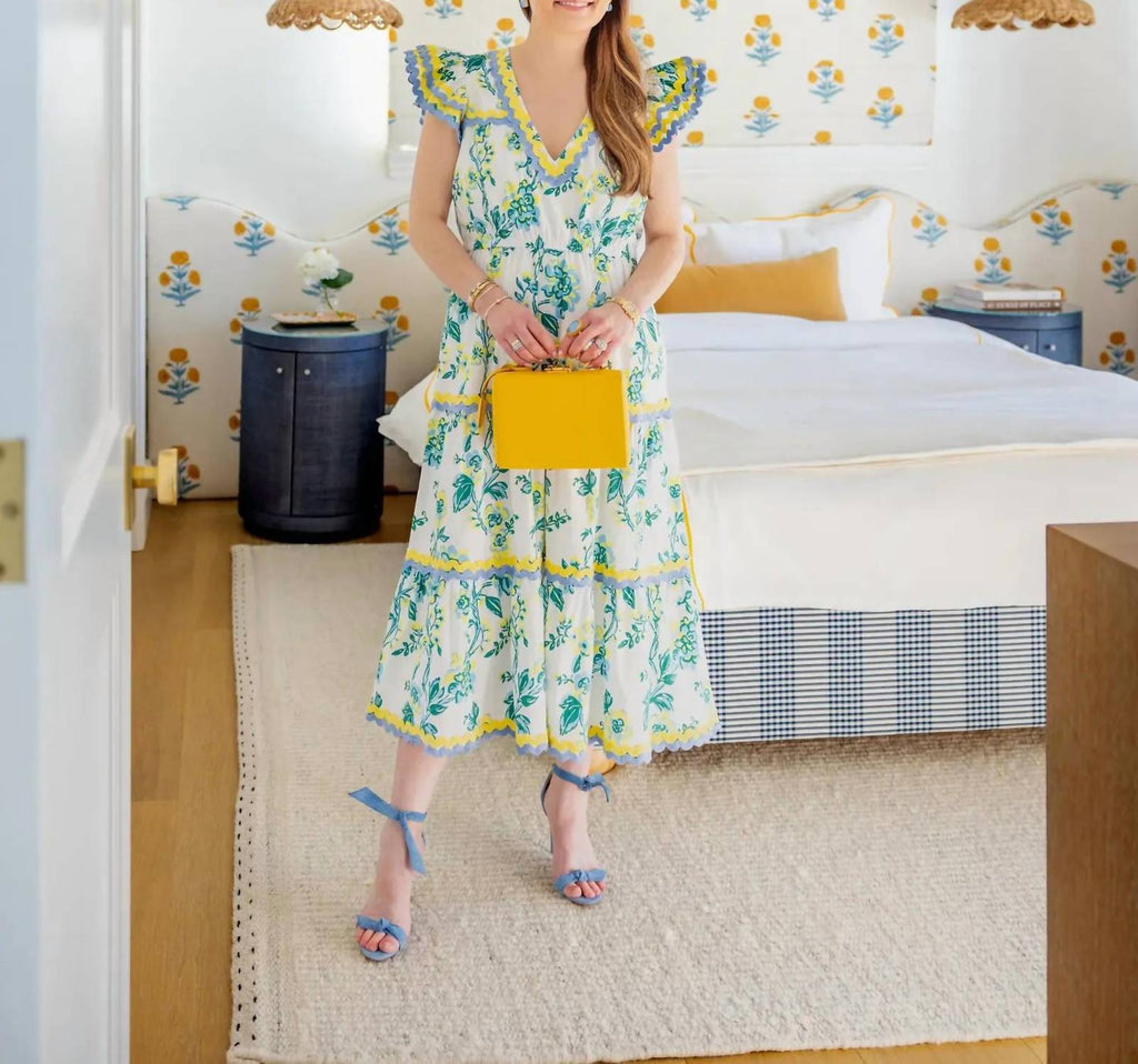 Sail To Sable - Spring Floral Midi Dress