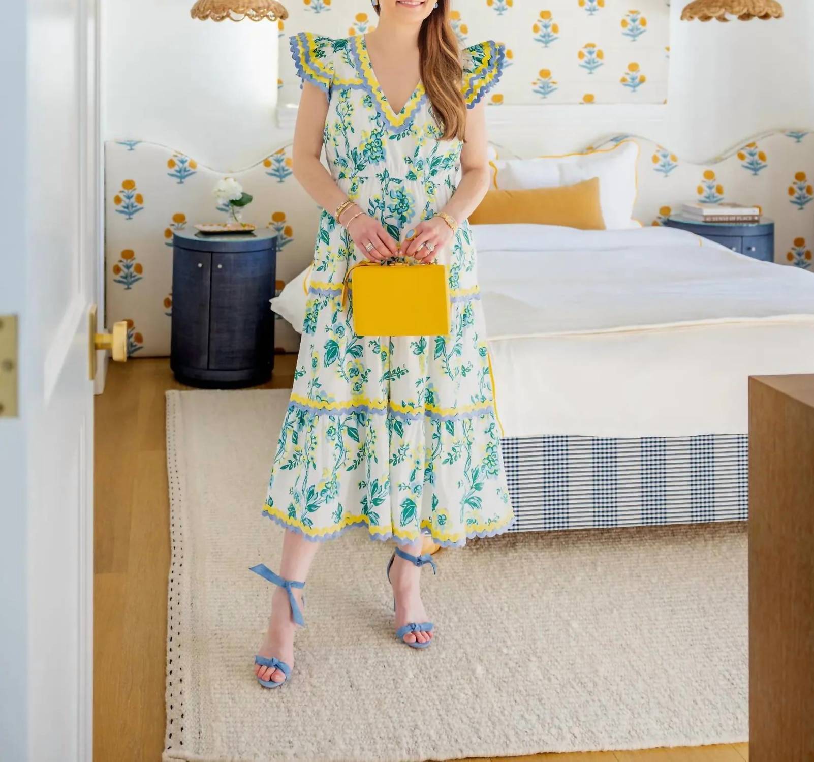 Sail To Sable - Spring Floral Midi Dress