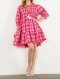 Thml - Katie Block Print Long Sleeve Floral Dress