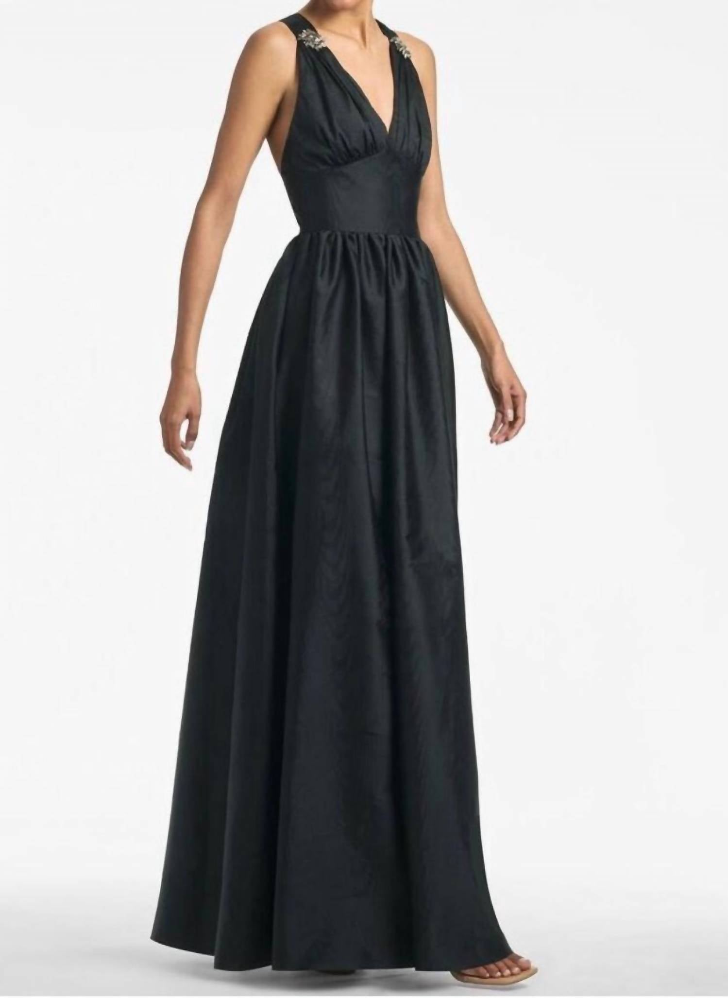 Sachin & Babi - Kenzia Moir¨¦ Taffeta Gown