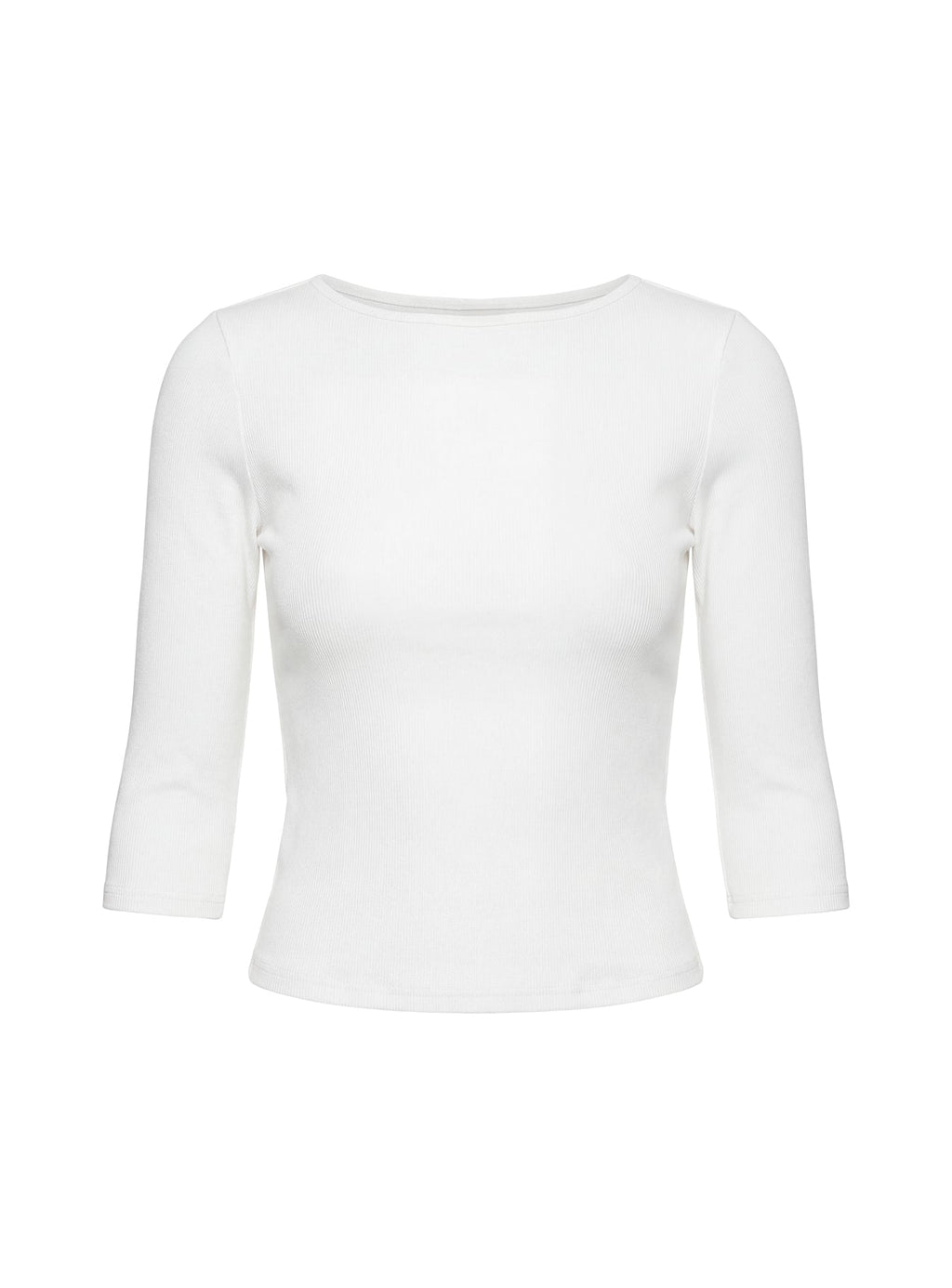 Elaia 3/4 Sleeve Top White