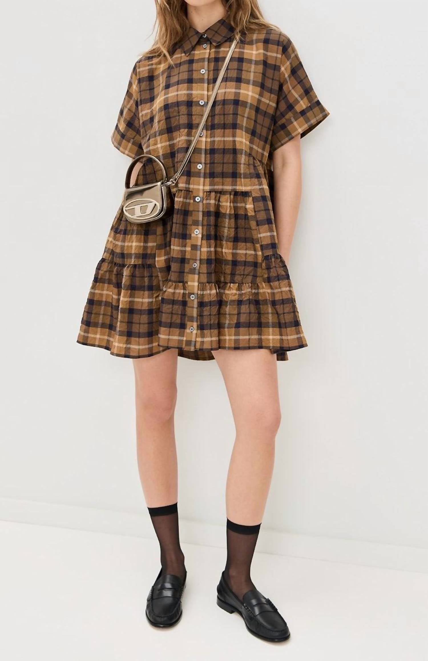 Sea - Caja Plaid Tunic Dress