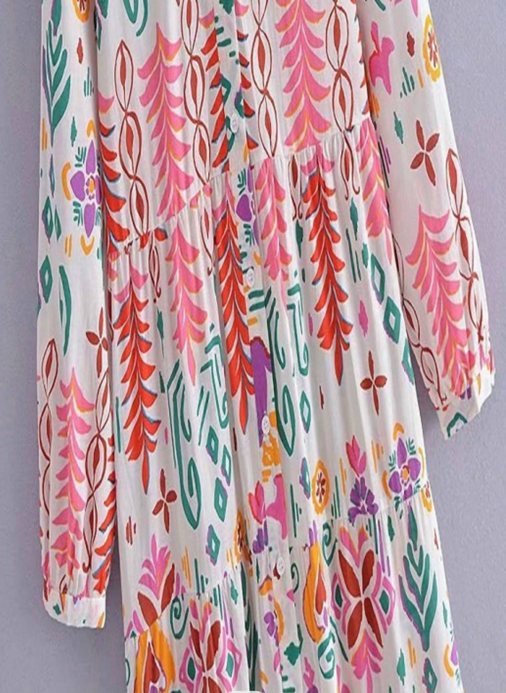 Sundayup - Women's Free Form Button-up Shirt Dress