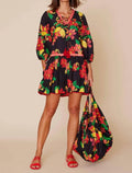 Modaposa - Susana Printed Throw On Sundress