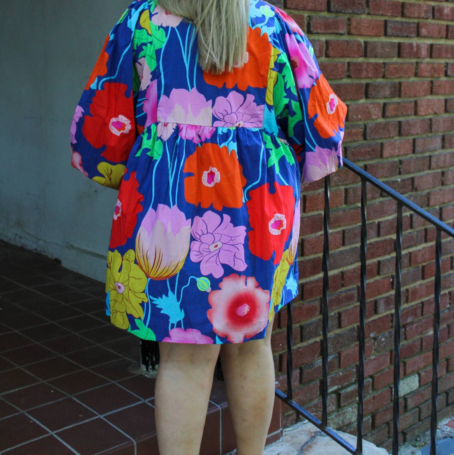Thomas & Co - Floral Puff Sleeve Dress